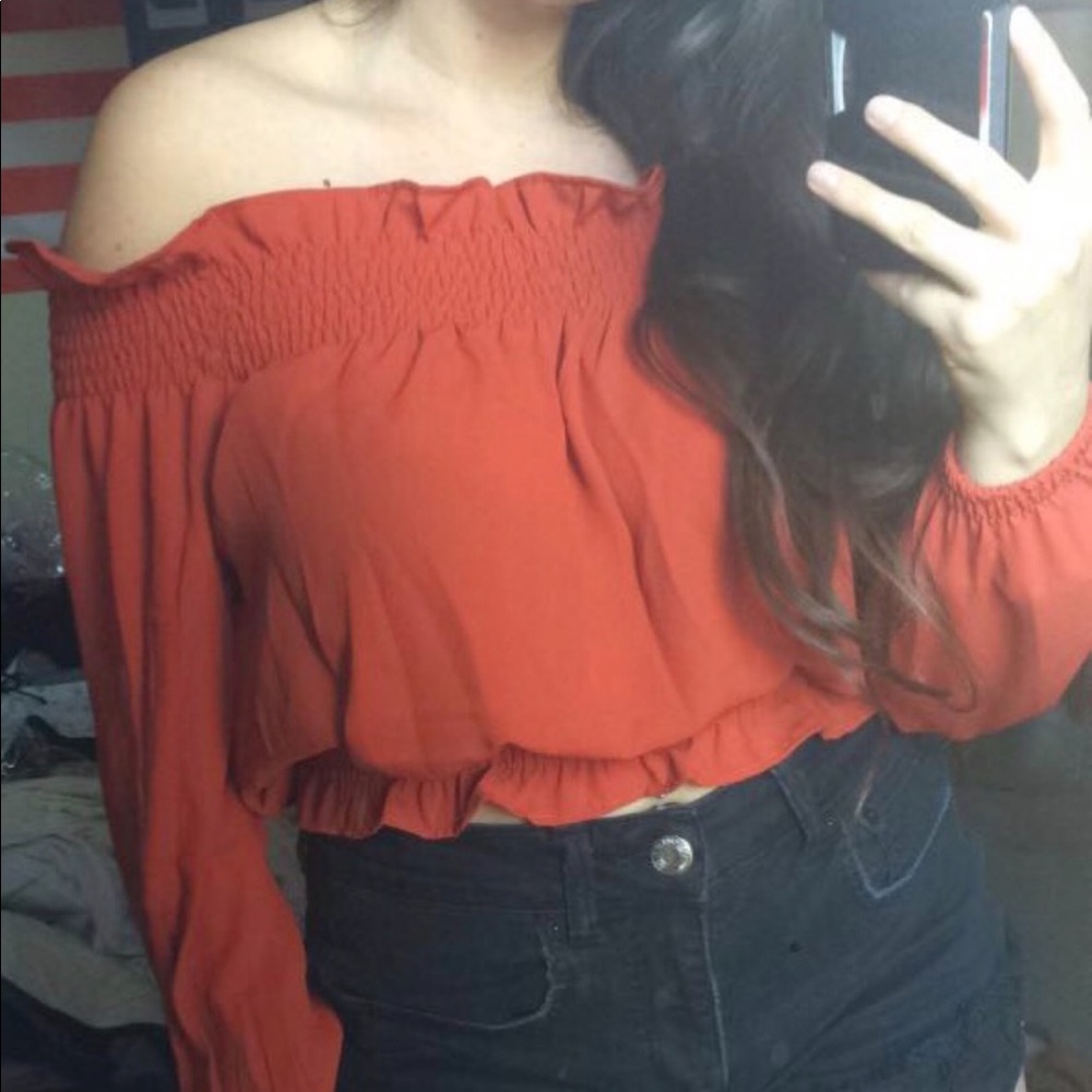 Showpo Off the Shoulder Ruffle Top